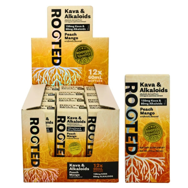 Rooted Alkaloid + Kava Shot 60mL 12ct Display