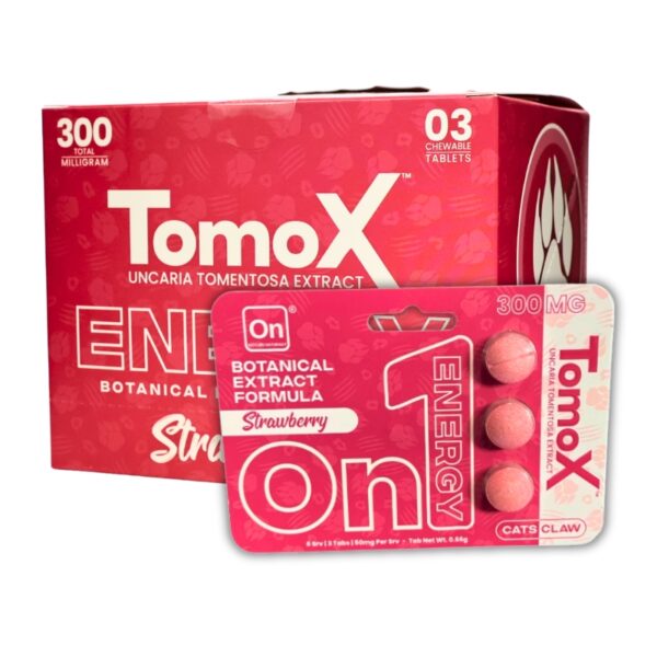 ON TomoX Botanical Cat’s Claw 100mg Tablets 3pk 6ct Display