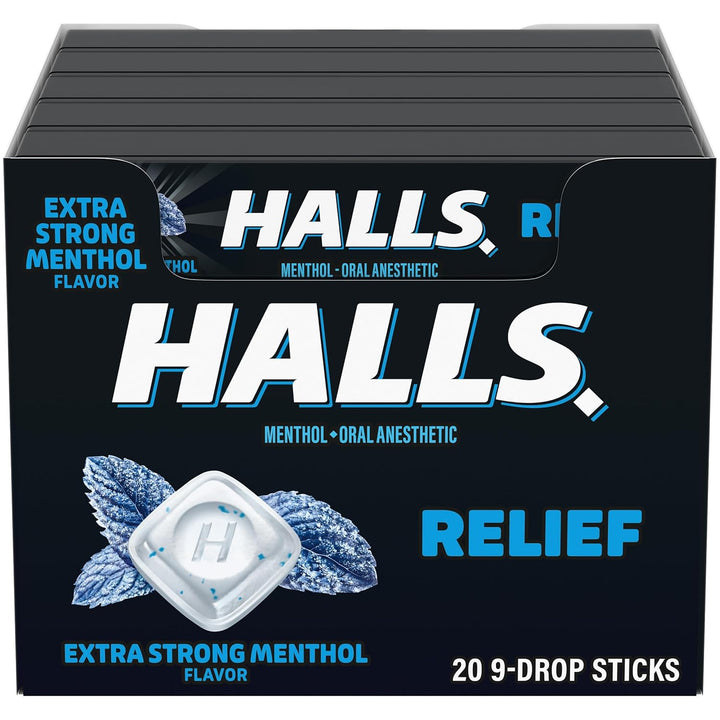 180 Cough Drops – Halls (20 Packs of 9)