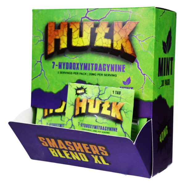 Hu7k 7-Hydroxymitragynine Smashers Blend XL Tablet 40mg 1pk 30ct Box