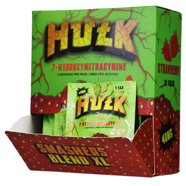 Hu7k 7-Hydroxymitragynine Smashers Blend XL Tablet 40mg 1pk 30ct Box