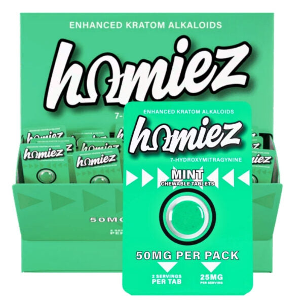 Homiez 7 Hydroxymitragynine 50mg Tablets 1pk 30ct Box