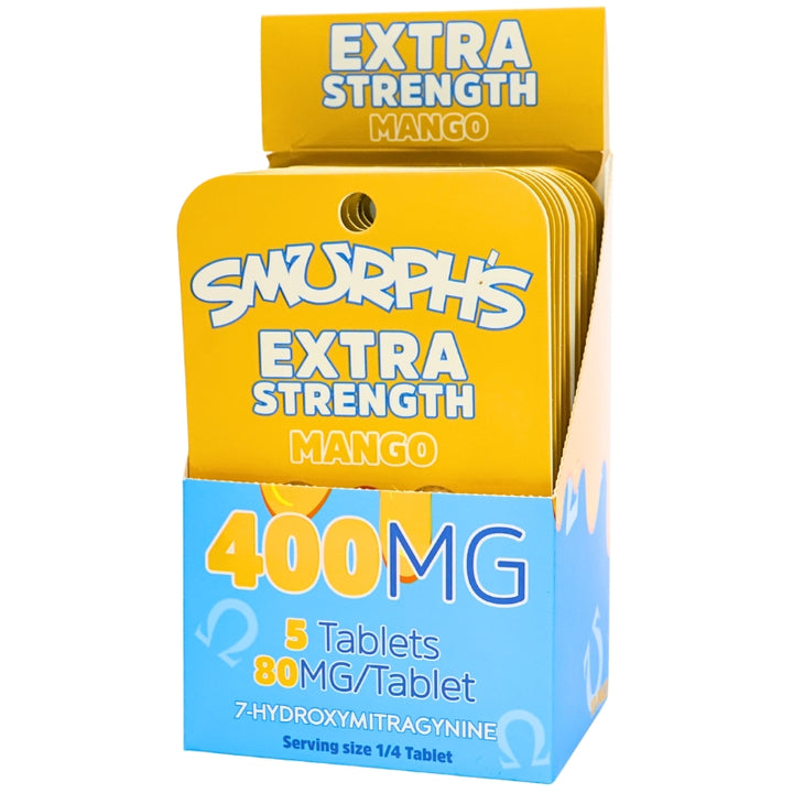 Smurphs 7OH Kratom Extract Tablets 400mg 5pk 10ct Box