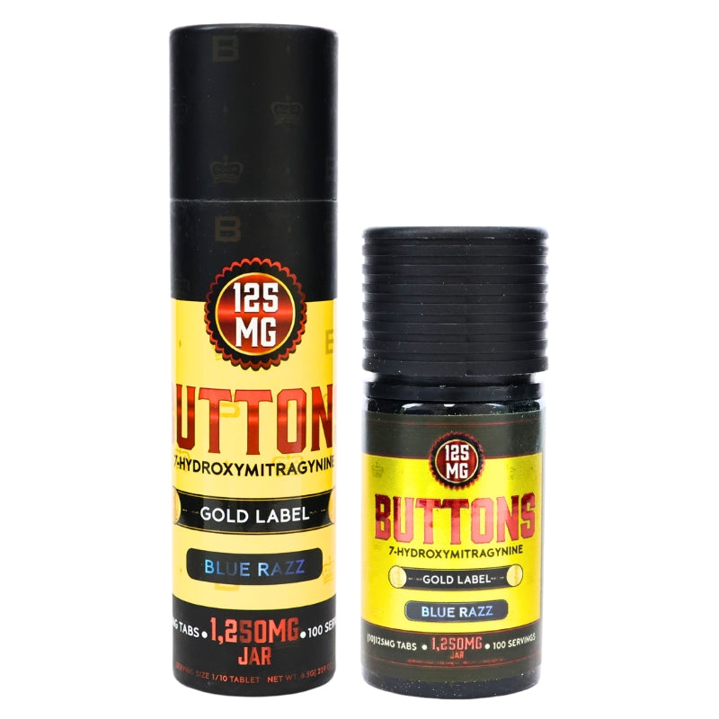 Buttons 7OH Kratom Extract Tablets 1250mg 10ct Bottle
