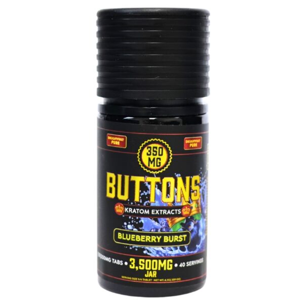 Buttons Kratom Extract Tablets 3500mg 10ct Bottle | 350mg per tablet