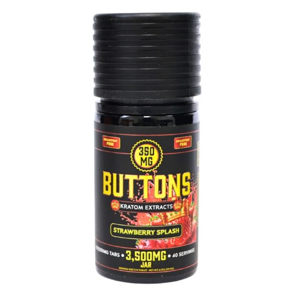 Buttons Kratom Extract Tablets 3500mg 10ct Bottle | 350mg per tablet