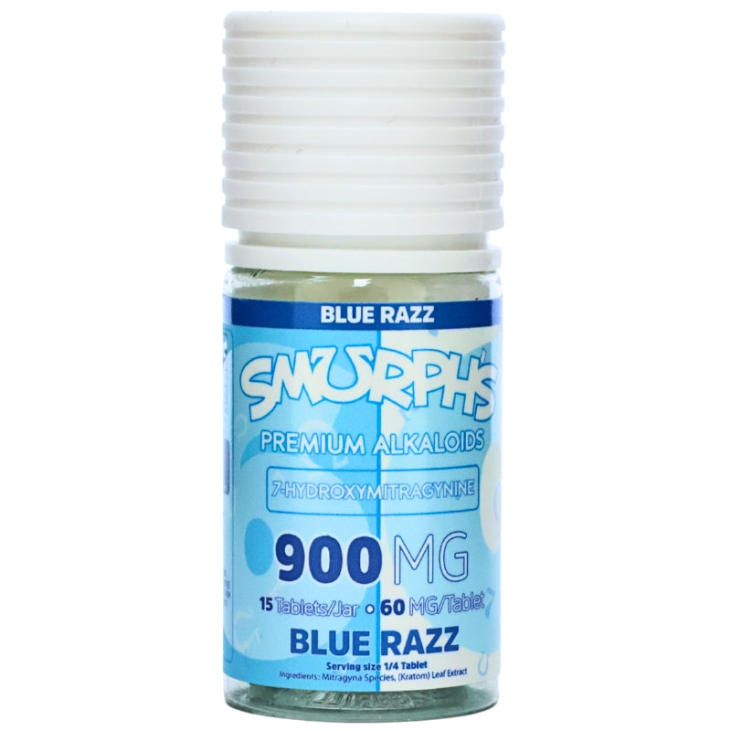 Smurphs 7OH Kratom Extract Tablets 900mg 15ct Jar