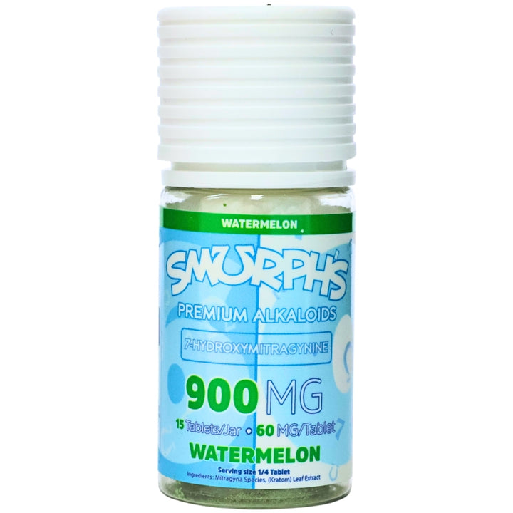 Smurphs 7OH Kratom Extract Tablets 900mg 15ct Jar