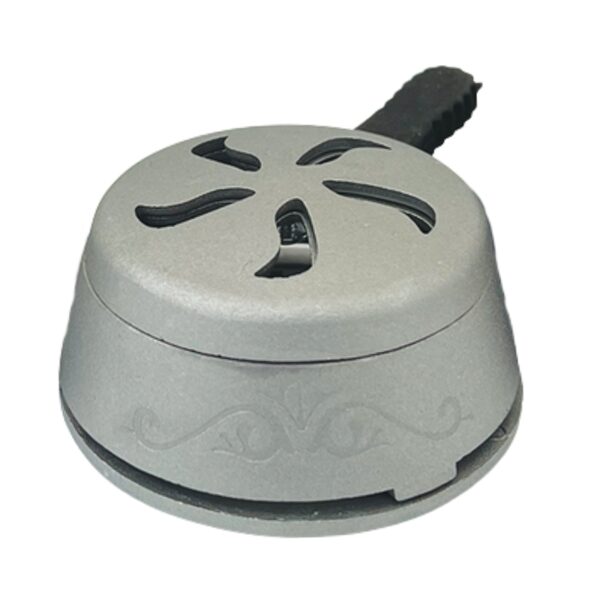 A round gray metal BYO Heat Management System