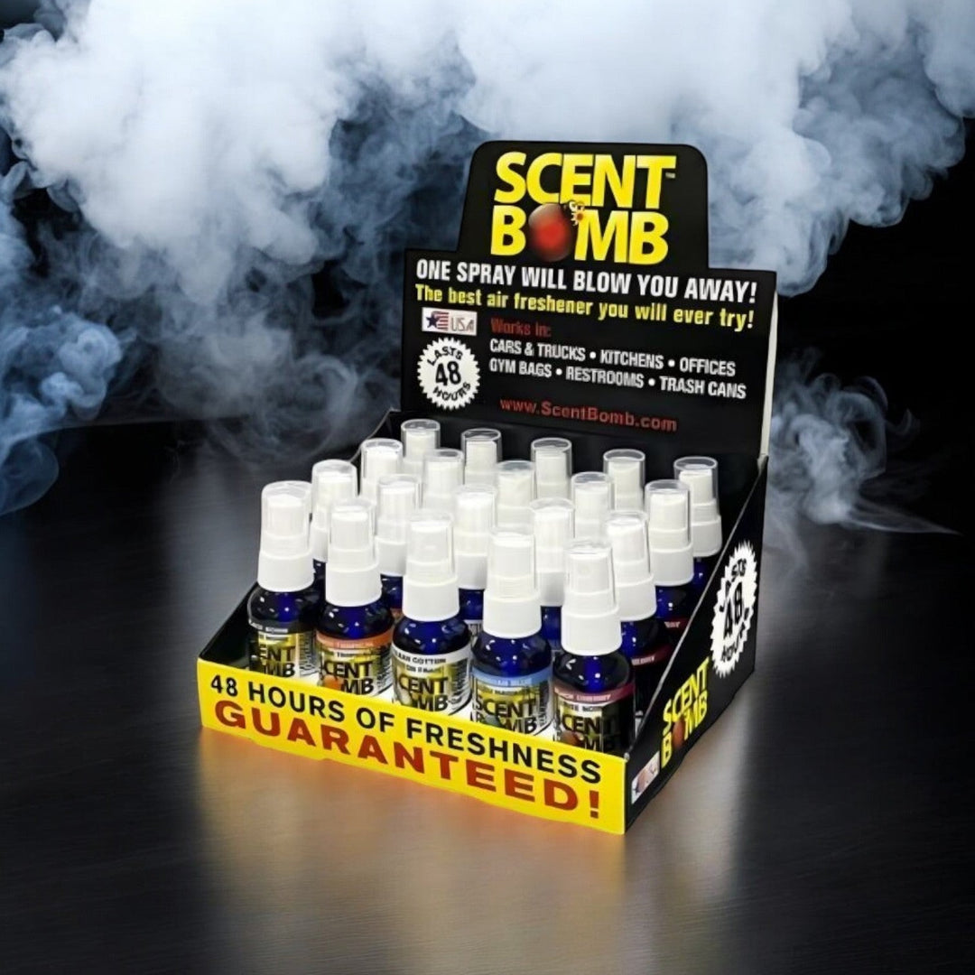 Air Freshener Spray (Scent Bomb) | 20 Count-Master Case/ 8 displays/ 160pc-855765001379-Reval Distributor