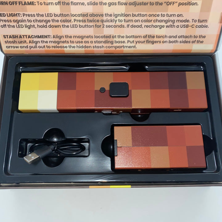 Smyle Pixel 3 in 1 | Torch lighter, Led Lighter, and Secret Stash
