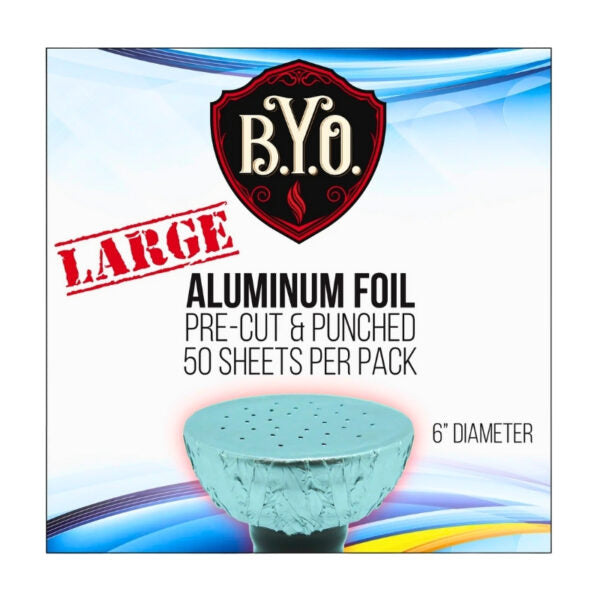 BYO Large Pre-Punched Aluminum Foil 50ct Pack