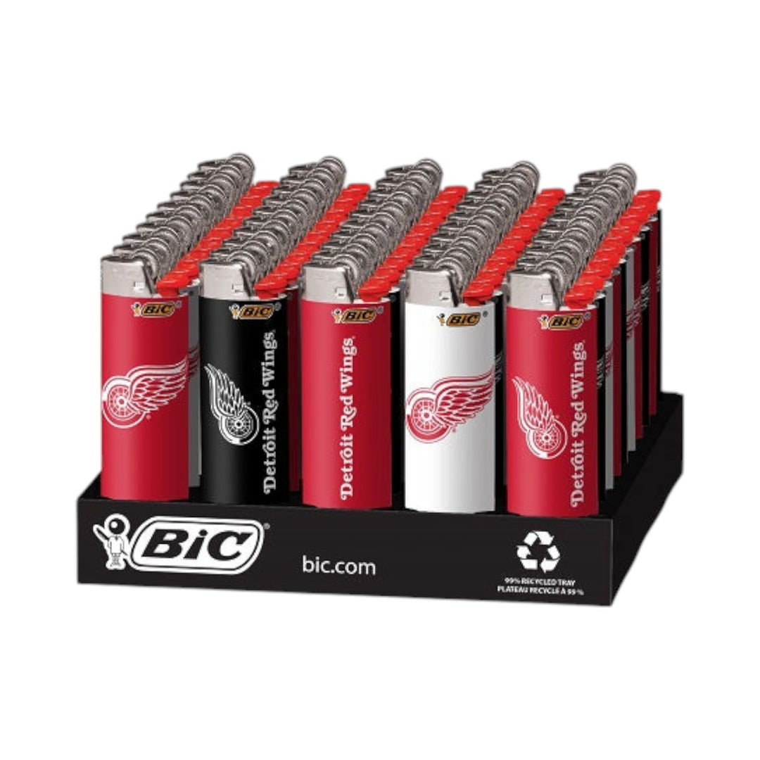 Bic Lighters-Red Wings-50-Pack With Display-070330637115-Reval Distributor