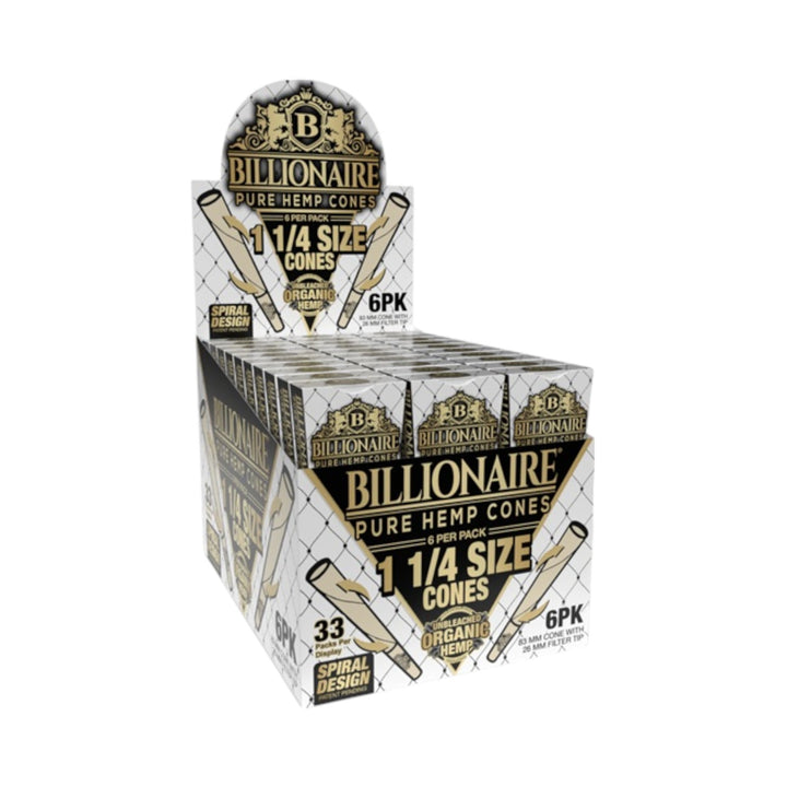 Pre-rolled Cones Tobacco-Free (Billionaire Brand) – 33 Pack