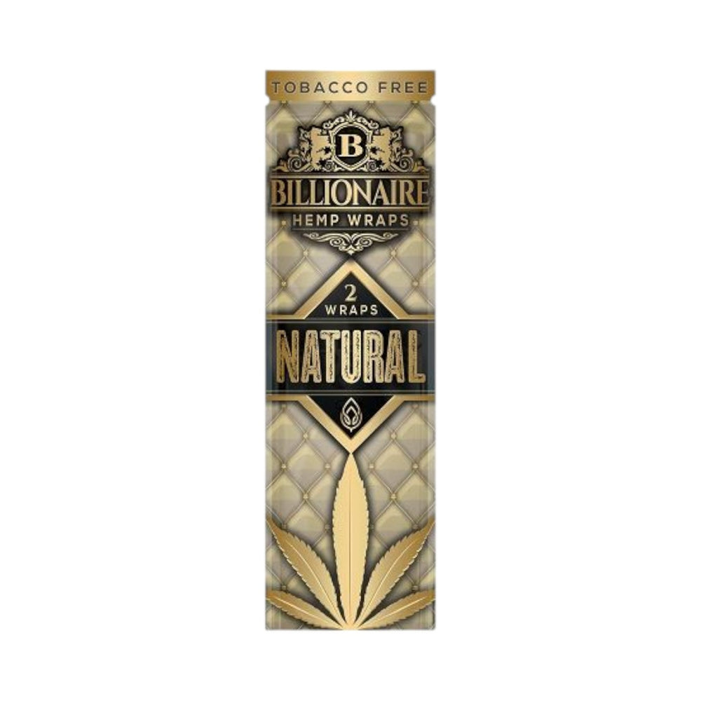 Billionaire Tobacco-Free Wraps – 25 Packs of 2-Reval Distributor