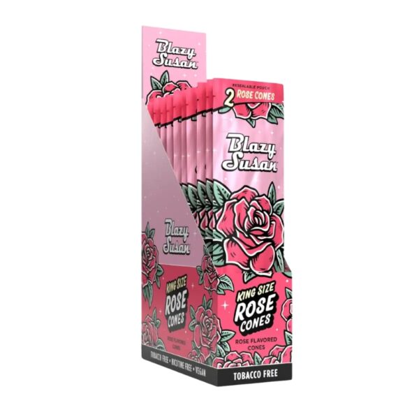 Blazy Susan King Size Rose Cones 2pk 10ct Display