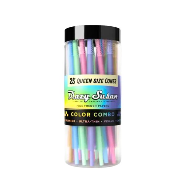 Blazy Susan Queen Size Cones Color Combo 25ct Jar