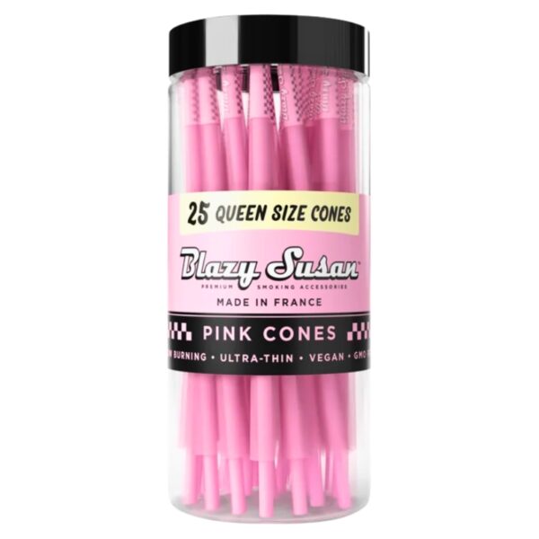 Blazy Susan Queen Size Pink Cones 25ct Jar