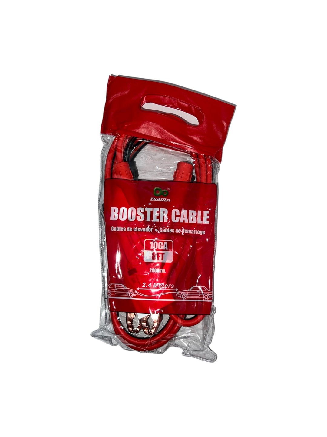 Booster Cable (Car Jump start Cable) 500 AMP capable-8FT 200 AMP-1-Piece-897288091154-Reval Distributor