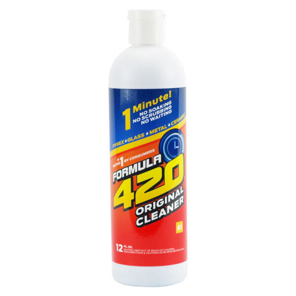 Bottle of Formula 420 Original Cleaner on a white background