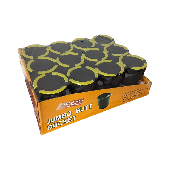 Butt Bucket Car Ash Tray Luminous-Black-12-Pack With Display-880231456728-Reval Distributor