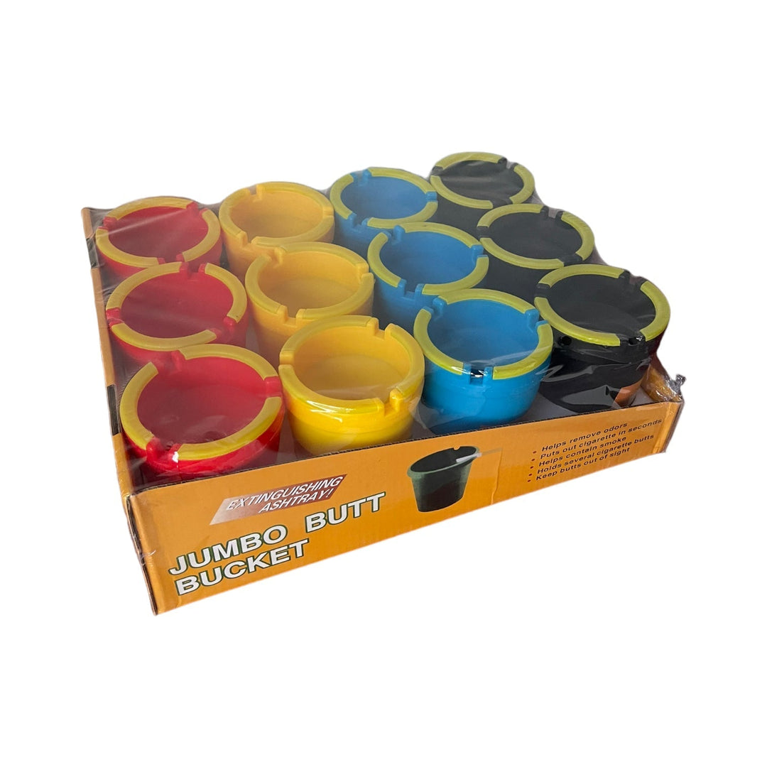 Butt Bucket Car Ash Tray Luminous-Mixed-12-Pack With Display-880231456728-Reval Distributor