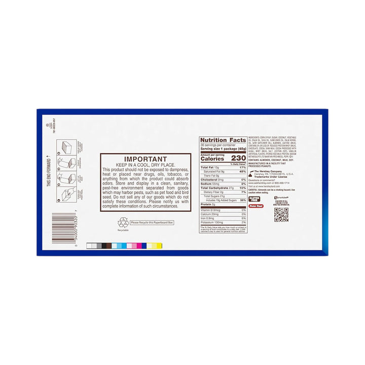 Candy Bar 'Almond Joy' 1.61oz | 36 Count-Reval Distributor