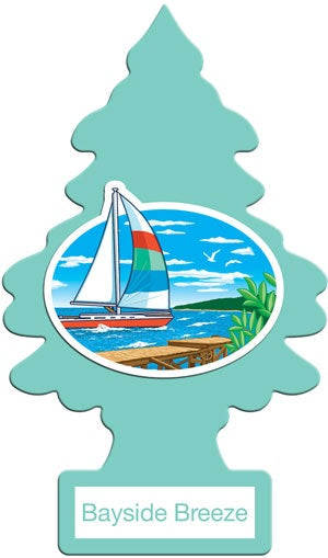 Car Freshener Little Trees-Bayside Breeze-1 pack | 24 pc-076171171214-Reval Distributor