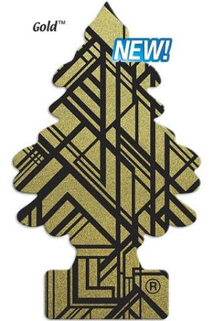 Car Freshener Little Trees-Gold-1 pack | 24 pc-076171102102-Reval Distributor