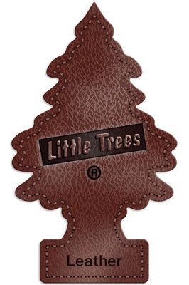 Car Freshener Little Trees-Leather-1 pack | 24 pc-076171102904-Reval Distributor