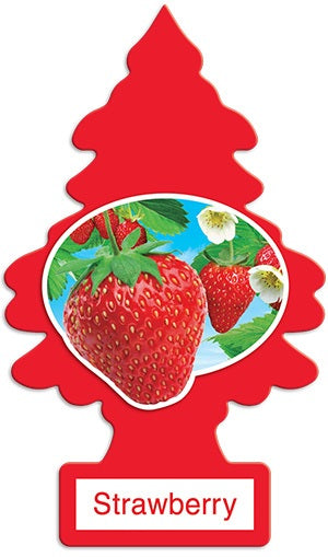 Car Freshener Little Trees-Strawberry-1 pack | 24 pc-076171103123-Reval Distributor