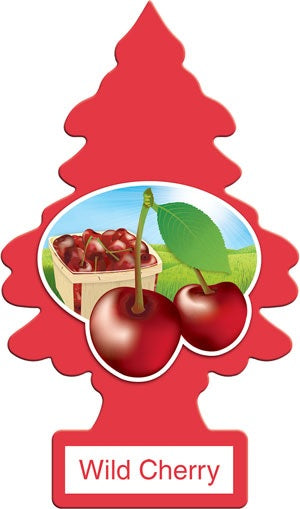 Car Freshener Little Trees-Wild Cherry-1 pack | 24 pc-076171103116-Reval Distributor