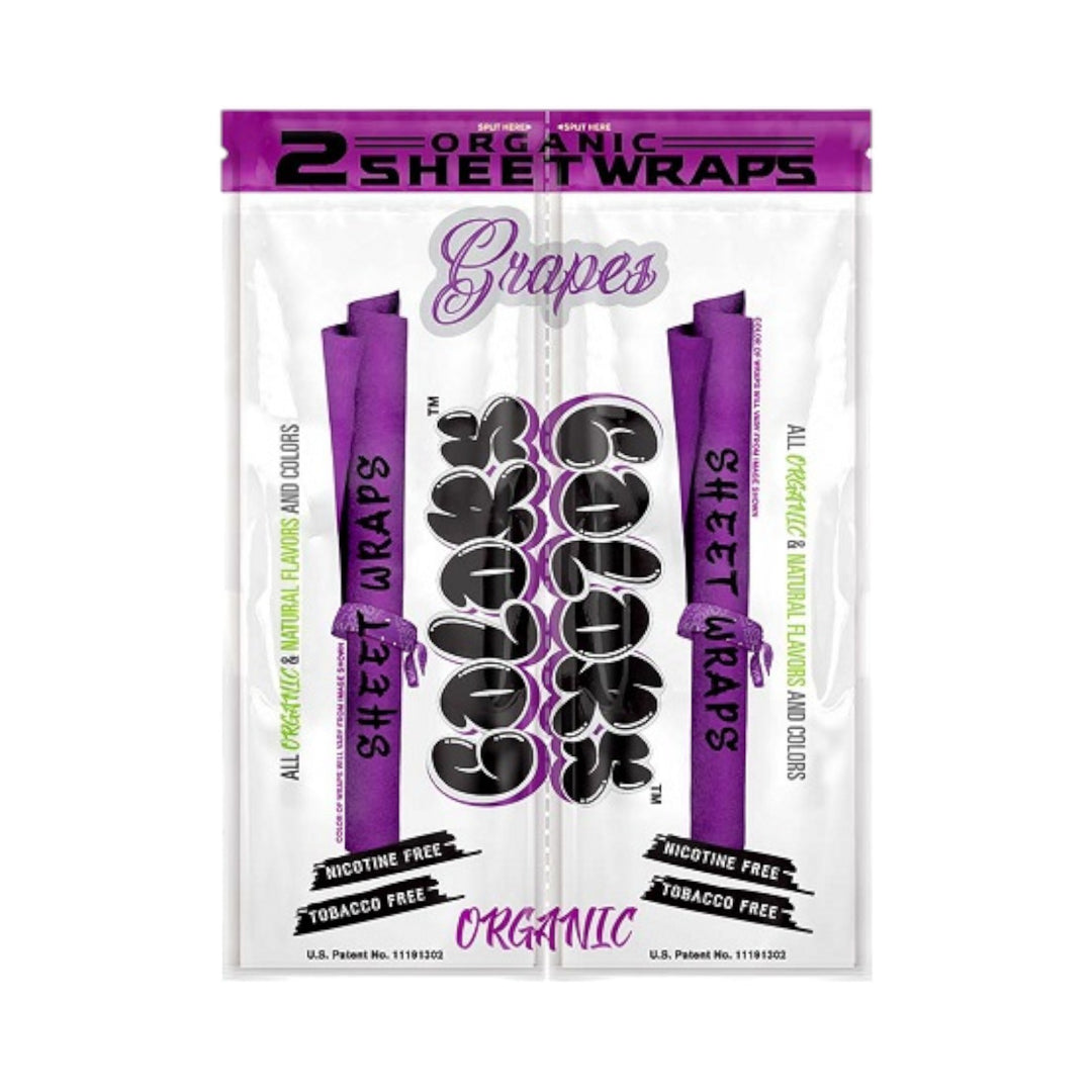 Colors Sheet Wraps | 50 Count-Grapes-810146970156-Reval Distributor