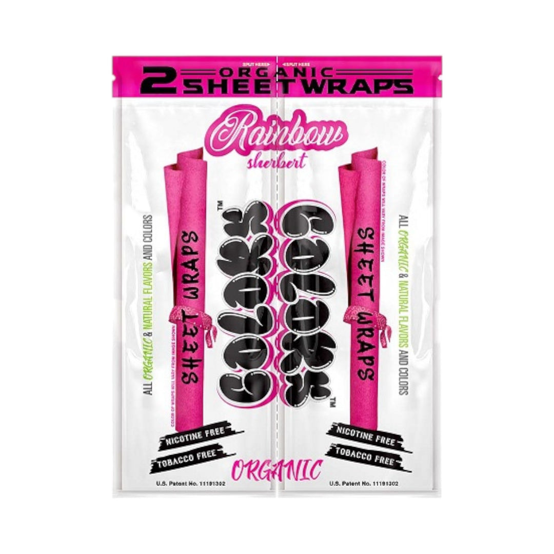 Colors Sheet Wraps | 50 Count-Rainbow Sherbert-810146970224-Reval Distributor