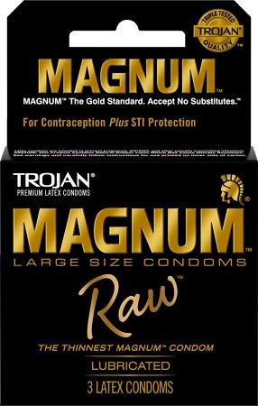 Condom Trojan | 18 Count-TROJAN MAGNUM RAW 3PK-10022600200168-Reval Distributor