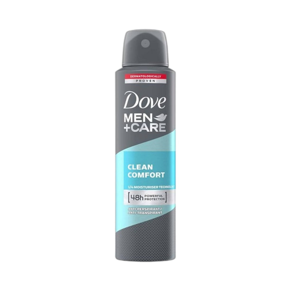 Deodorant Spray 150ml (Dove Brand) | 6 Pack-Clean Comfort | Dove Men-08720181125942-Reval Distributor