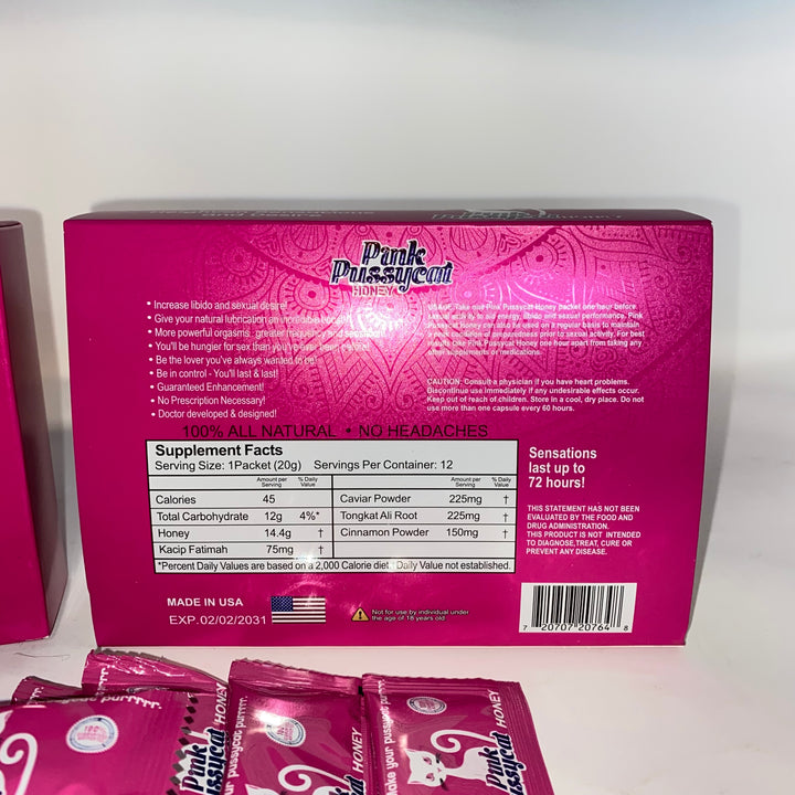 Pink Pussycat Honey 12-Pack With Display
