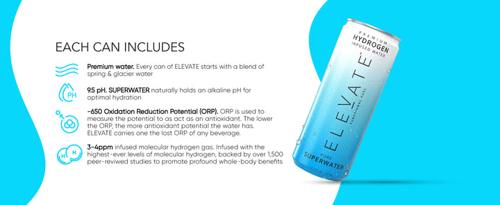 ELEVATE HYDROGEN WATER 12.7OZ - ORIGINAL (Pallet)-Reval Distributor