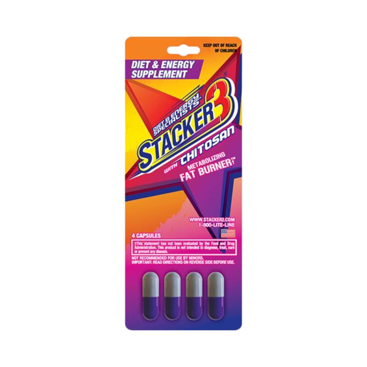 Energy Capsules Stacker | 24 Packs of 4 (96 Count)-Stacker 3 Ephedra Free-878114980248-Reval Distributor
