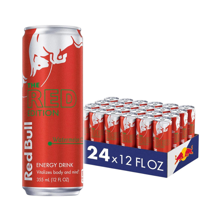 Energy Drink – Red Bull Watermelon, 12 oz (24 Cans)-Regular-611269453560-Reval Distributor