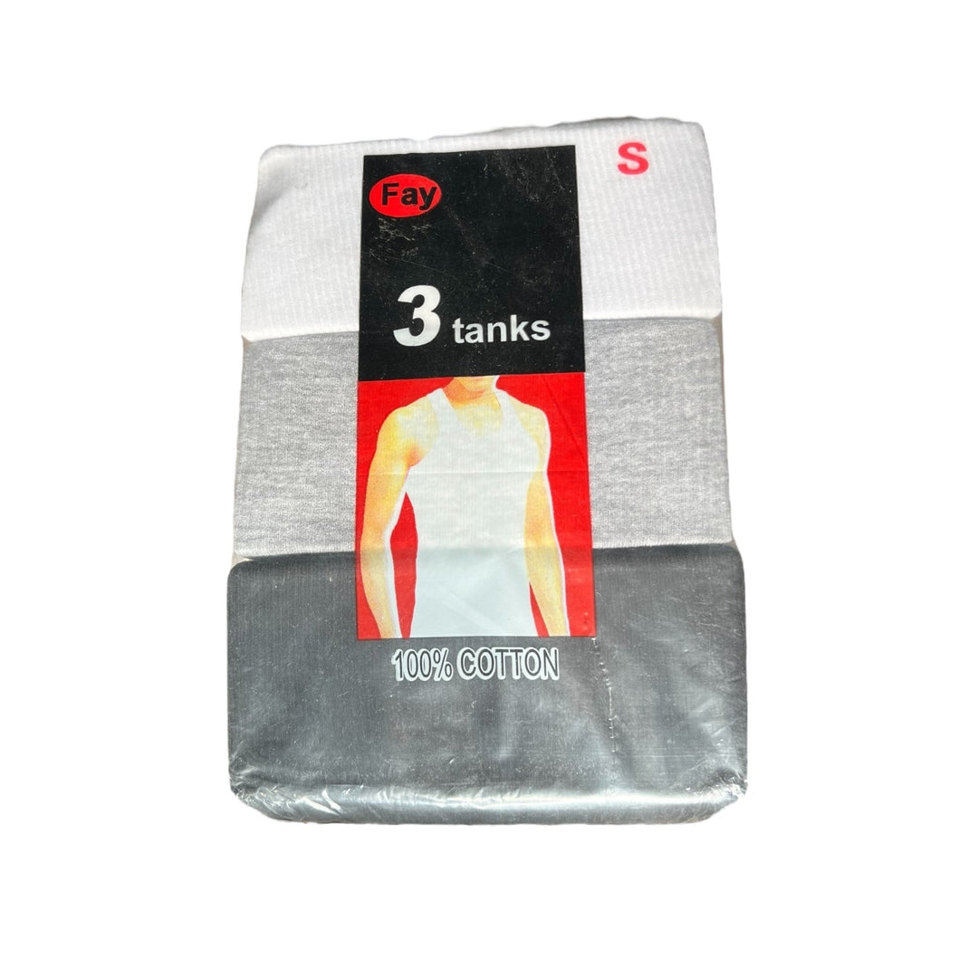 Fay Tank Tops 12 Count - 4 Pack Sets of 3 Variety Color Shirts-Reval Distributor