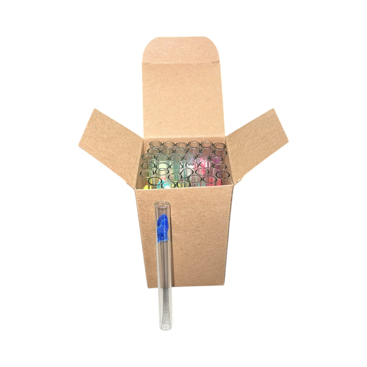 Glass Rose Stems (USA Repackaged) | 36 Count-Multicolor-10 box of 36 pc glass stems-Reval Distributor