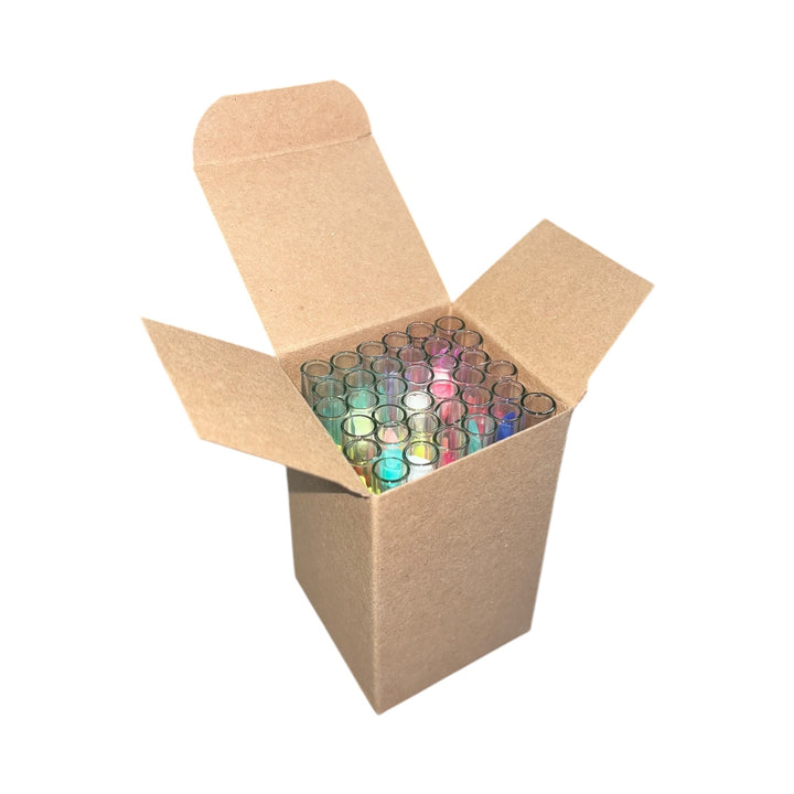 Glass Rose Stems (USA Repackaged) | 36 Count-Multicolor-25 box of 36 pc glass stems-Reval Distributor