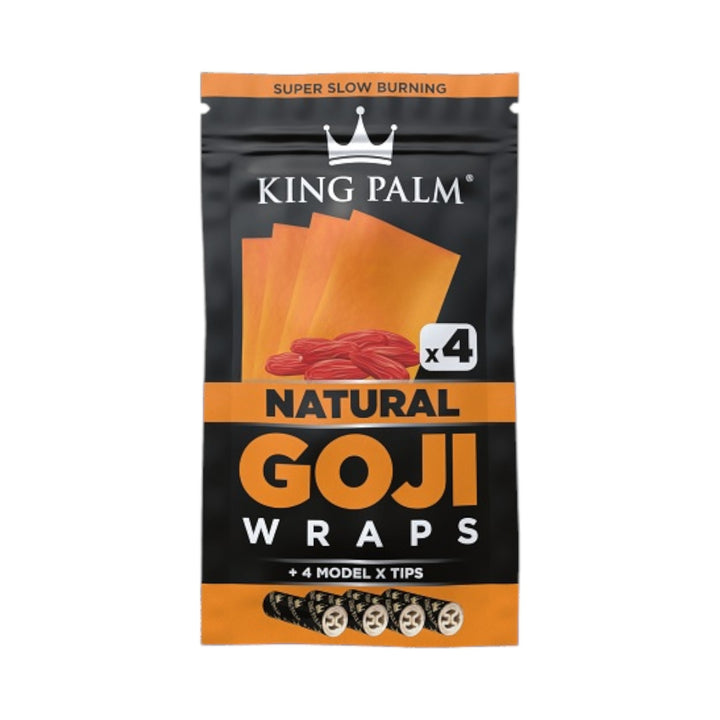 Goji Rolling Wraps King Palm 15 Packs of 4-Natural-10810089611755-Reval Distributor