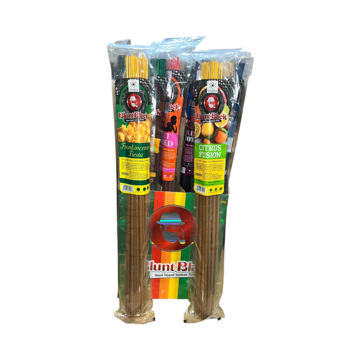 Hand-Dipped Incense Sticks (Blunt Black) 72 sticks-19-Inch | 720 Sticks | 24 Packs of 30-8904227312996-Reval Distributor