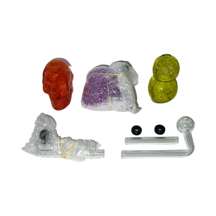 Hand Skull Glass Pipe Set-Reval Distributor
