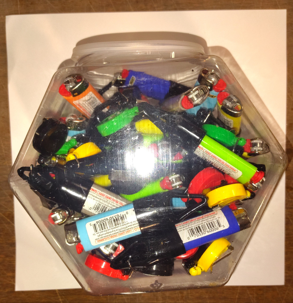 Lighters with leash 30 count Jar