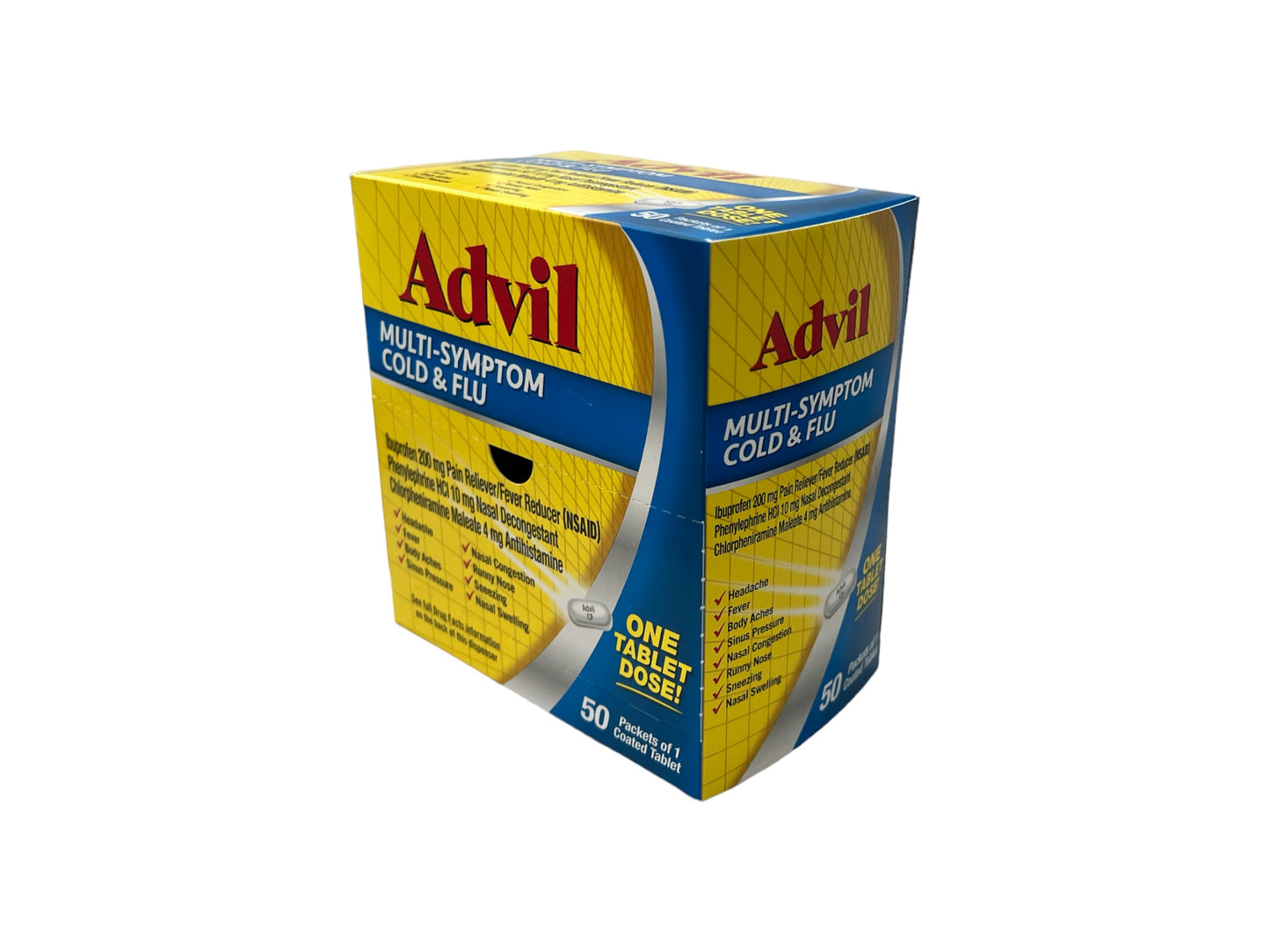 Advil Multi-Symptom Cold & Flu 50-Packs of 1