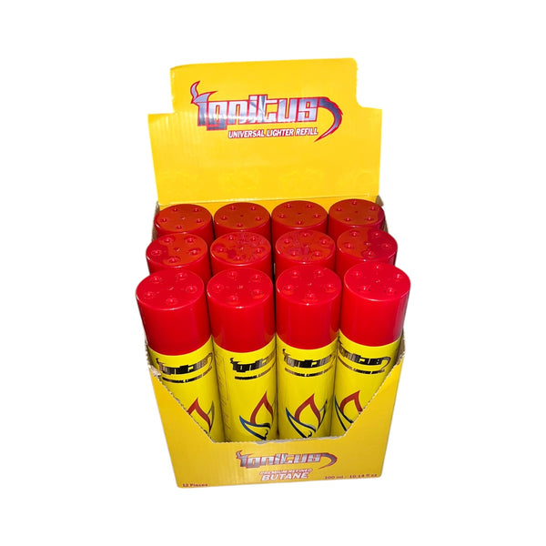Ignitus Butane Fuel Refill 12 Count - 300ml / 10.14 fl oz