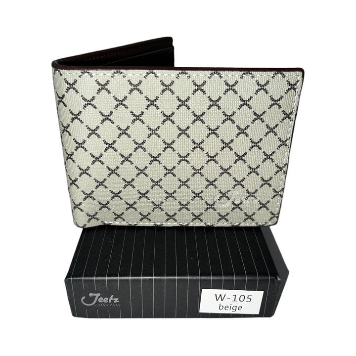 Jeetz Collection Wallet-W-105 BEIGE-Reval Distributor